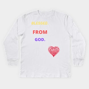 blessed tshirt Kids Long Sleeve T-Shirt